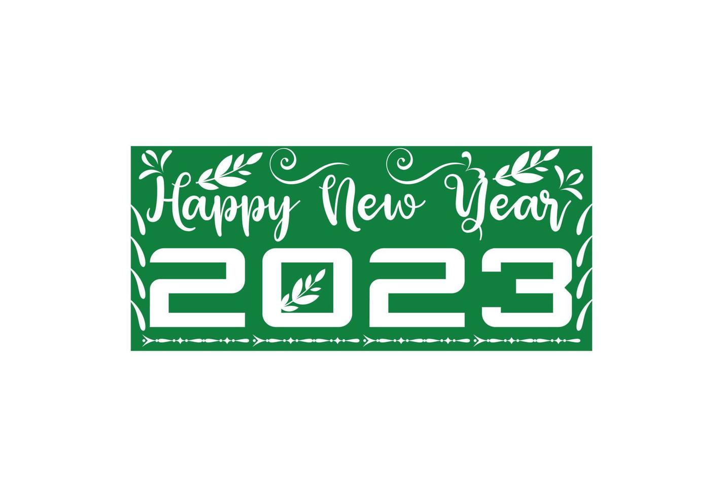 Happy new year 2023 logo, banner, t shirt design template vector