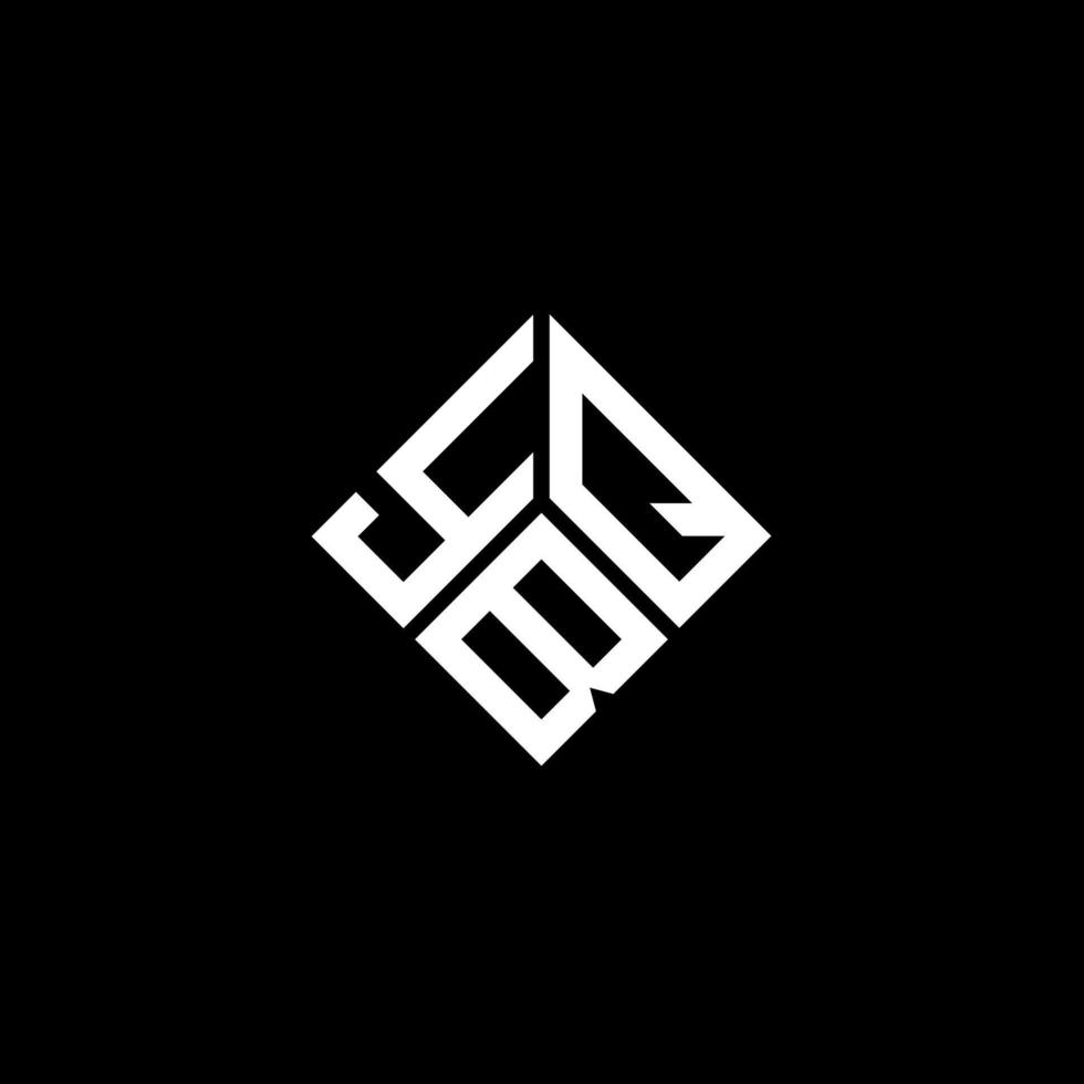 YBQ letter logo design on black background. YBQ creative initials letter logo concept. YBQ letter design. vector