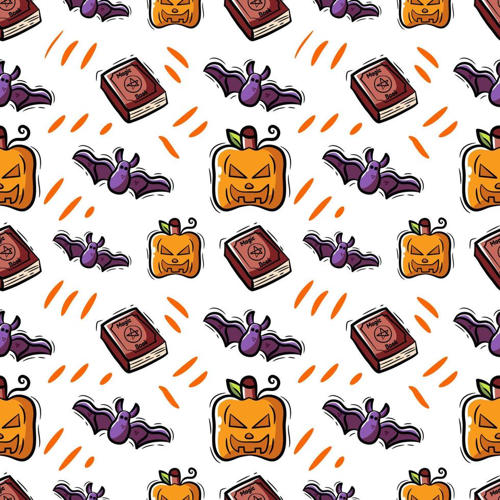 cute halloween elements collection vector