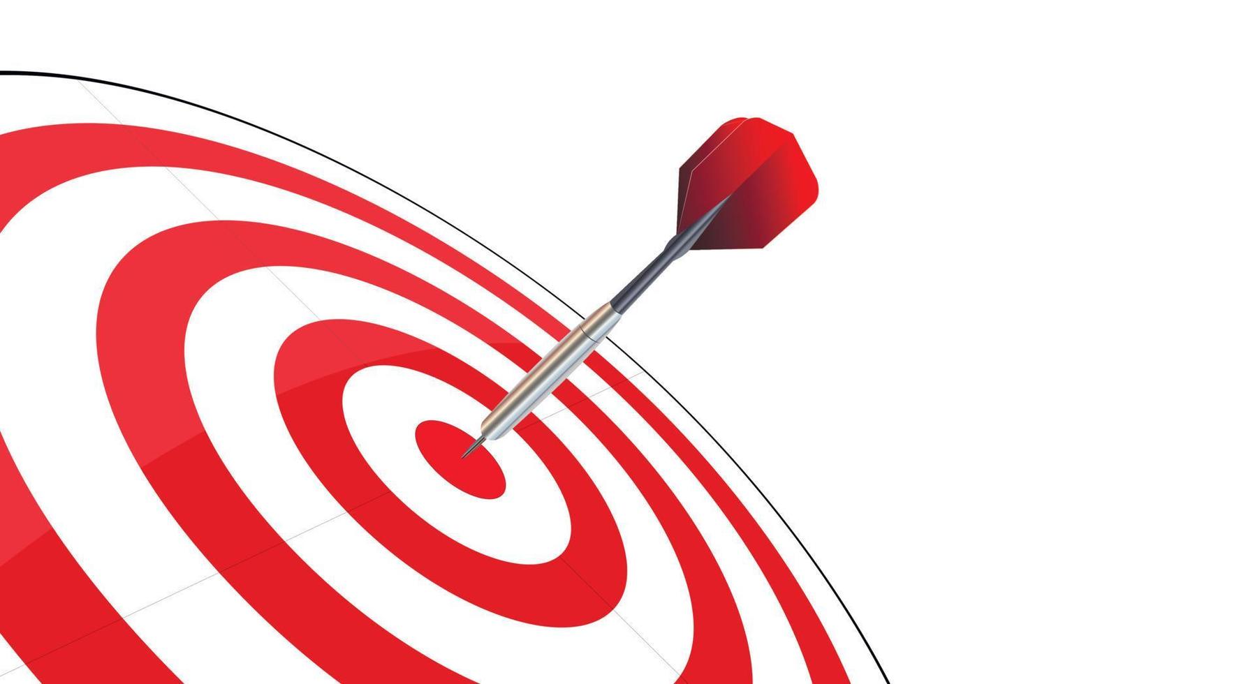 Target, darts. Success business concept. Creative idea on a white background. copy space. Vector illustration