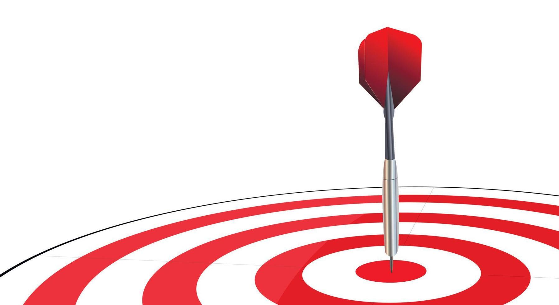 Target, darts. Success business concept. Creative idea on a white background. copy space. Vector illustration