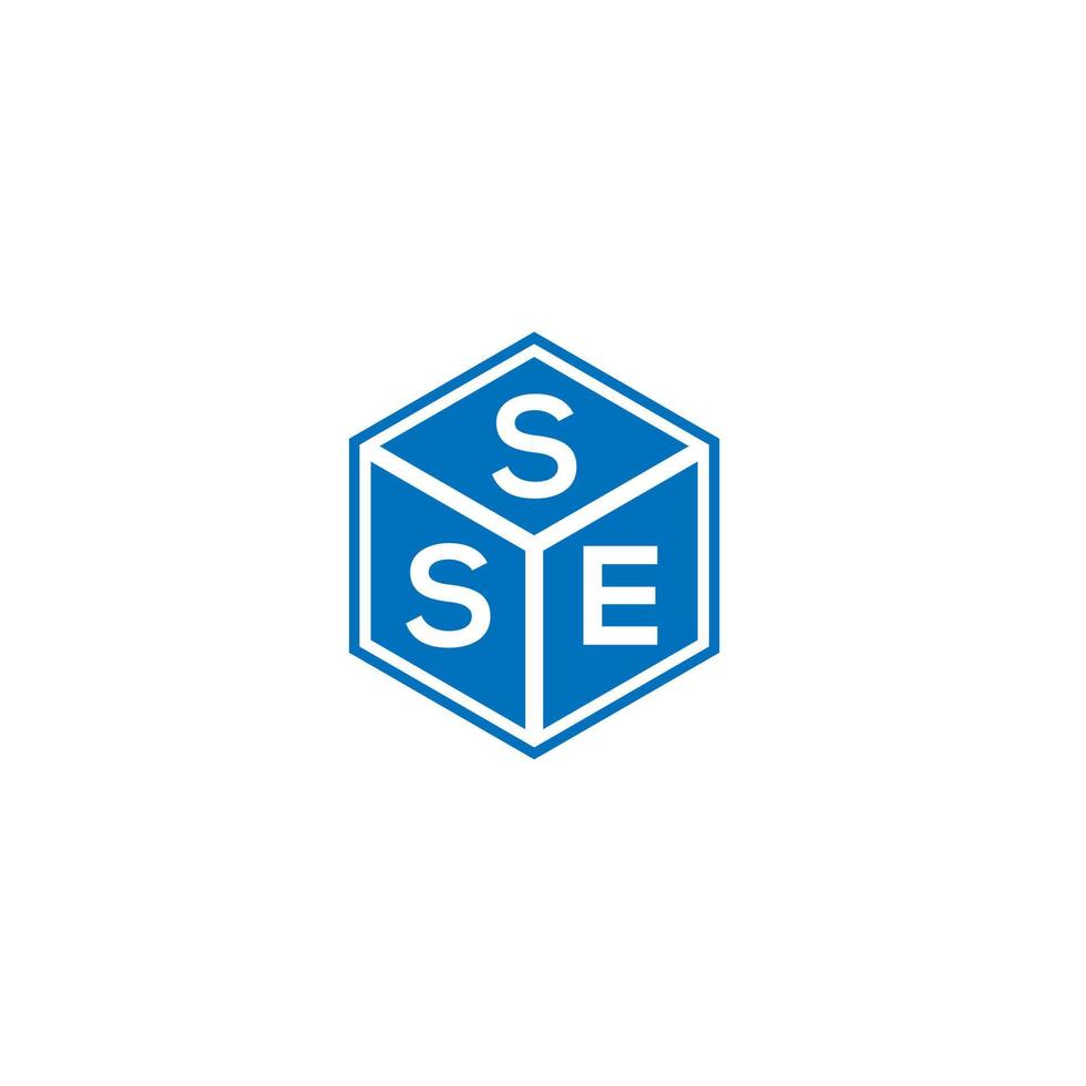 SSE letter logo design on black background. SSE creative initials letter logo concept. SSE letter design. vector
