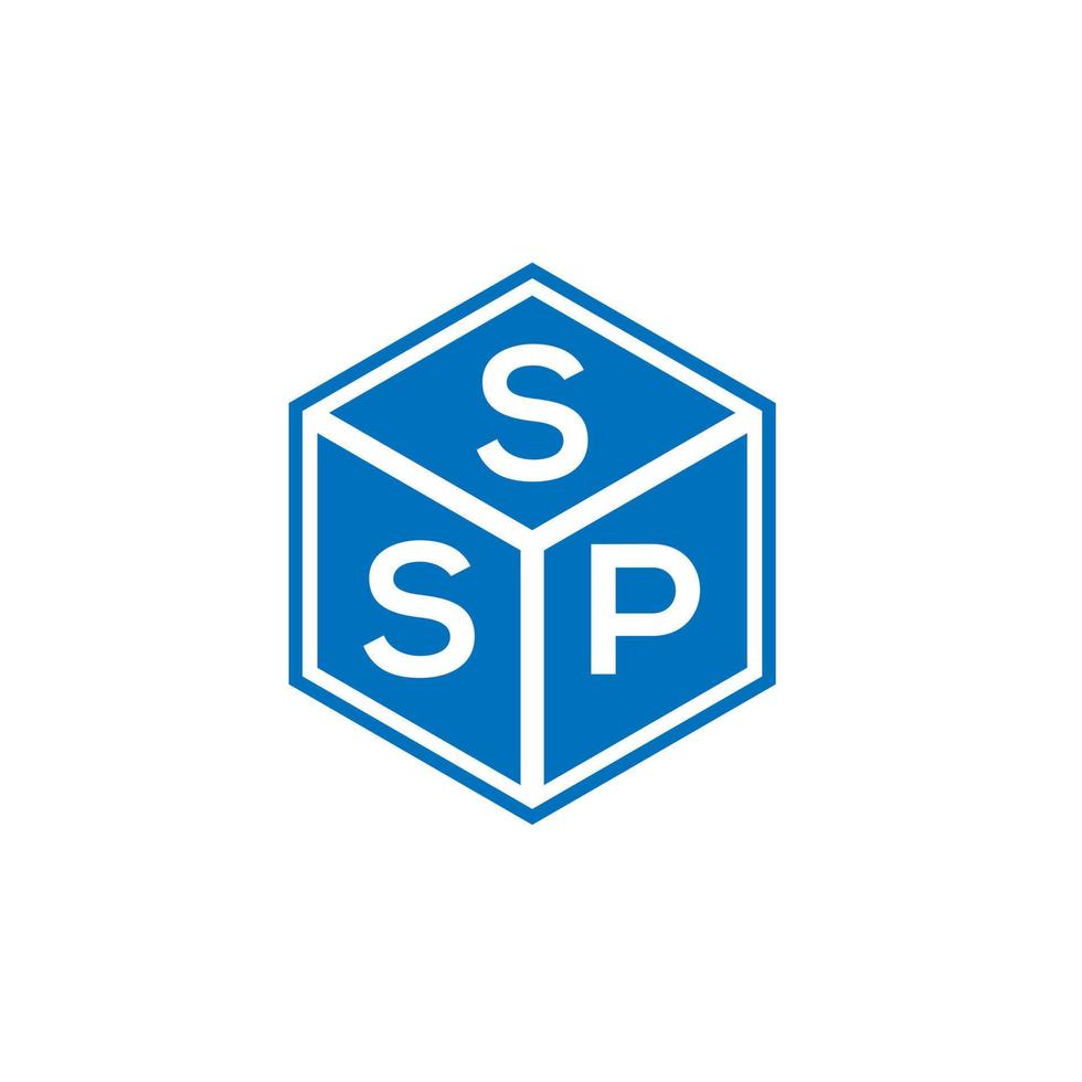 SSP letter logo design on black background. SSP creative initials letter logo concept. SSP letter design. vector