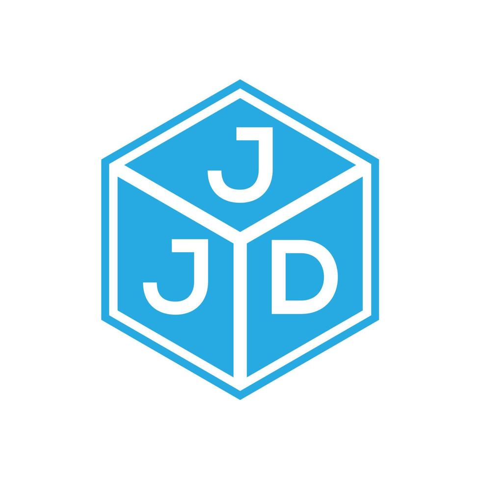 diseño de logotipo de letra jjd sobre fondo negro. concepto de logotipo de letra de iniciales creativas jjd. diseño de letras jjd. vector