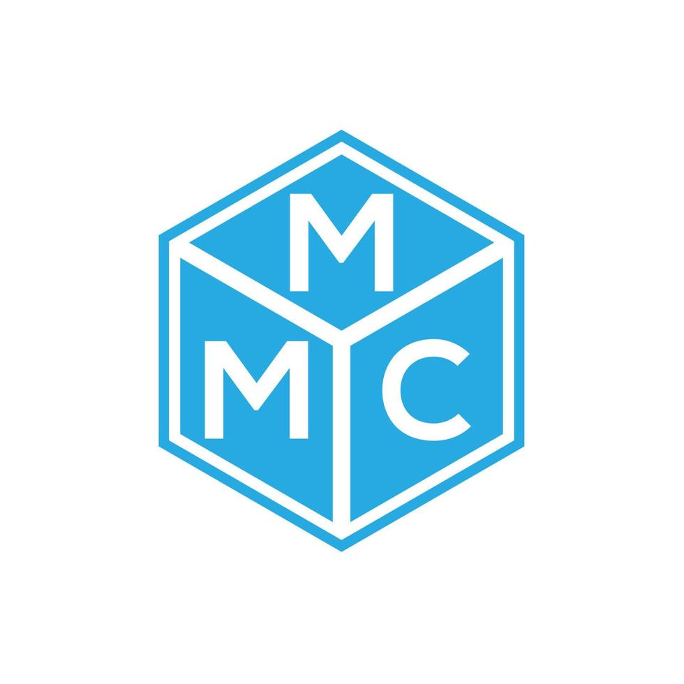 diseño de logotipo de letra mmc sobre fondo negro. concepto de logotipo de letra de iniciales creativas mmc. diseño de letras mmc. vector