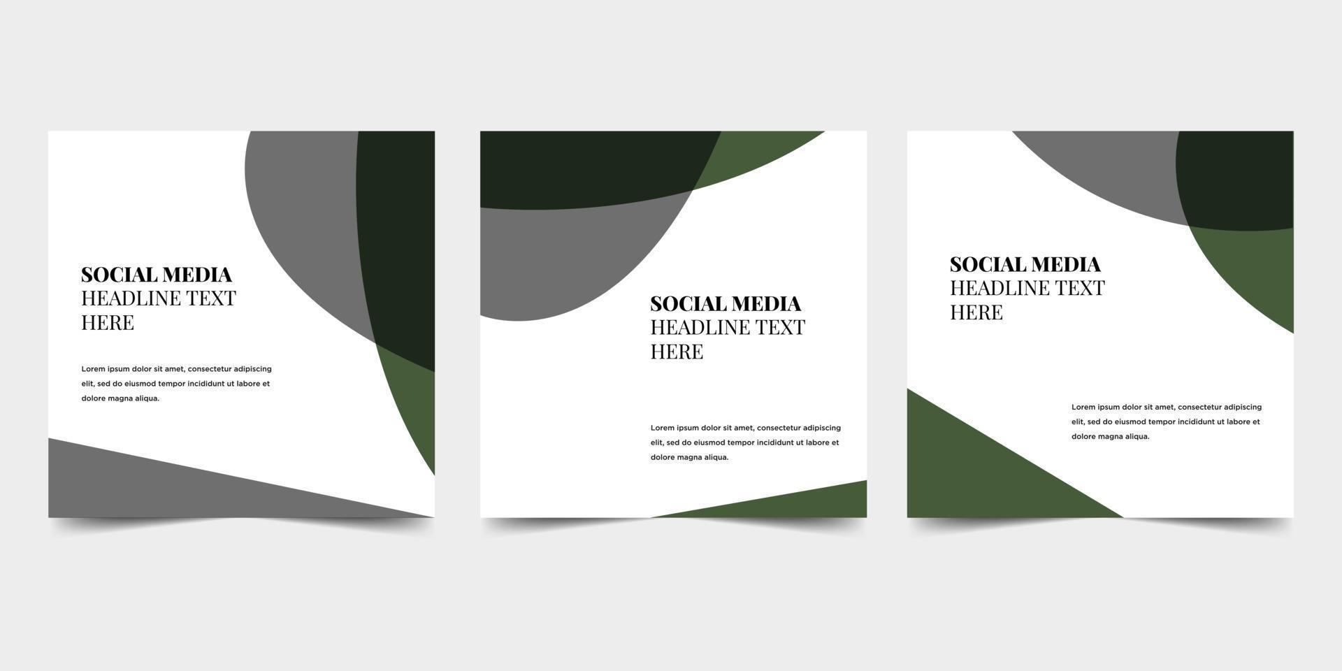Minimalist social media post banner template. vector