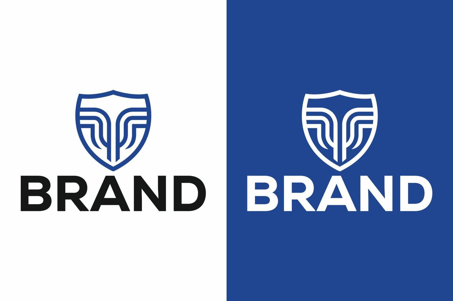 shield logo template ready for use, shielding icon in black and white color, security and protector symbol vector