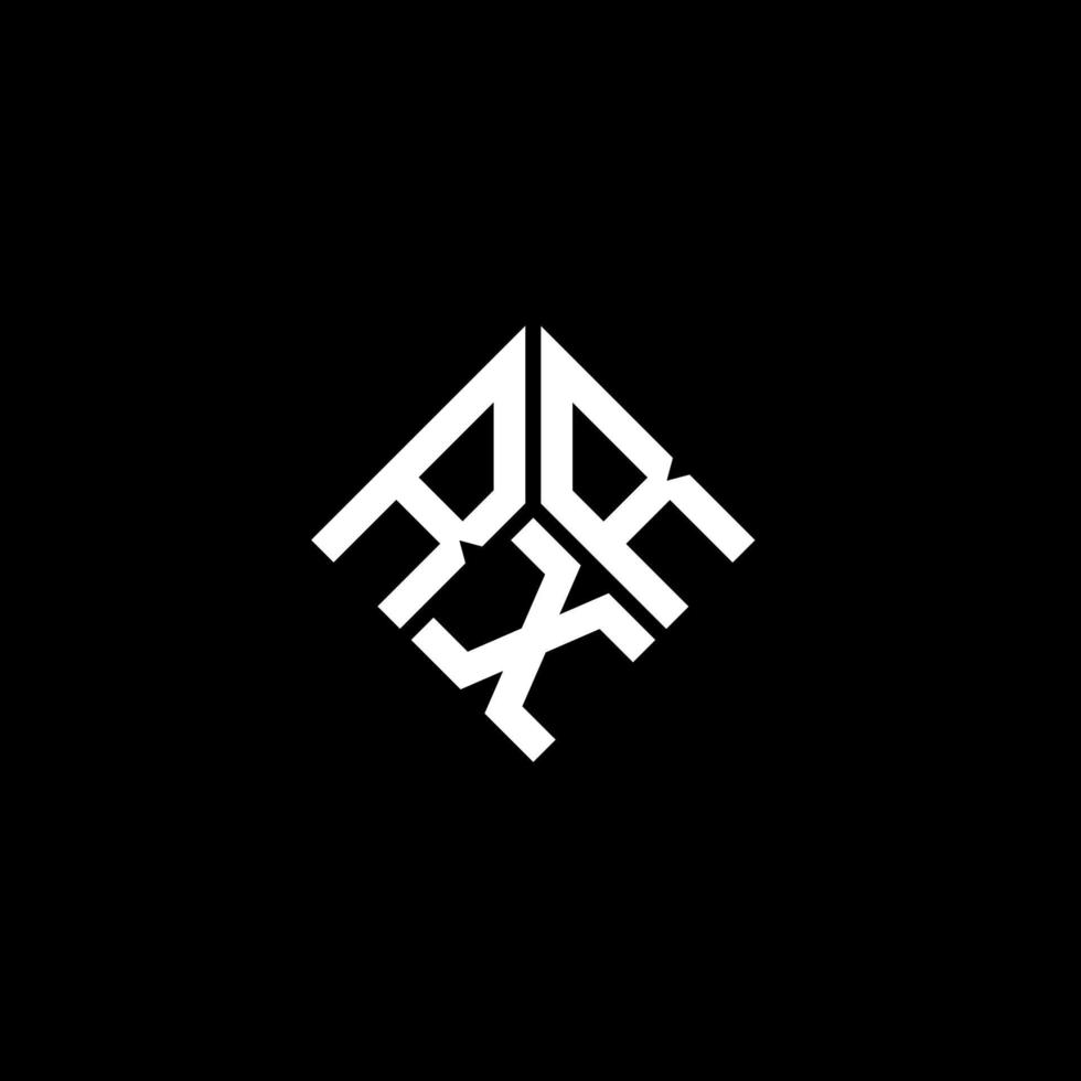 RXR letter logo design on black background. RXR creative initials letter logo concept. RXR letter design. vector