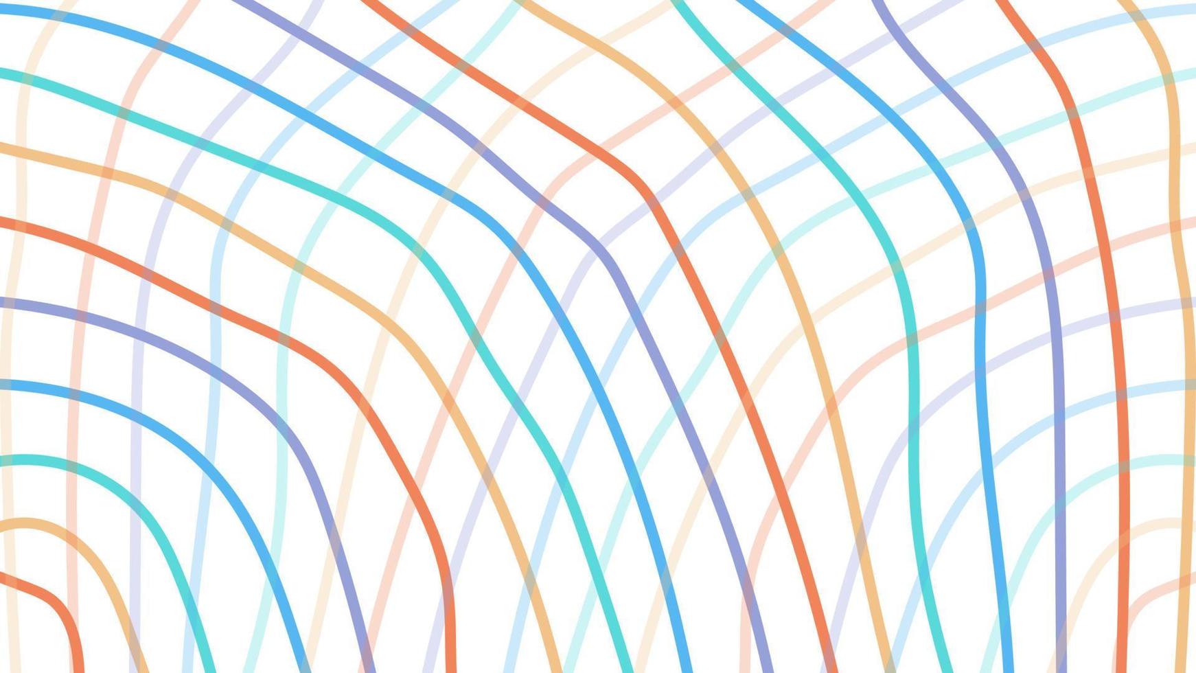 Colorful geometric seamless pattern line wave background vector design for kids