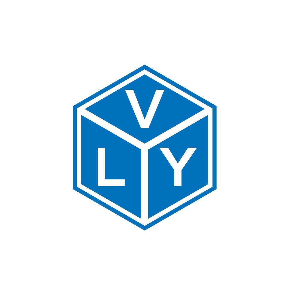 diseño de logotipo de letra vly sobre fondo negro. concepto de logotipo de letra de iniciales creativas vly. diseño de letra vly. vector