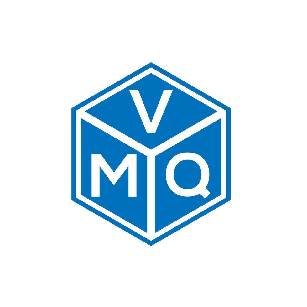 VMQ letter logo design on black background. VMQ creative initials letter logo concept. VMQ letter design. vector