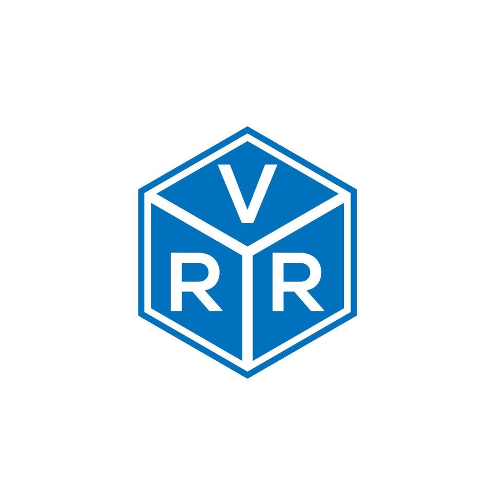 VRR letter logo design on black background. VRR creative initials letter logo concept. VRR letter design. vector