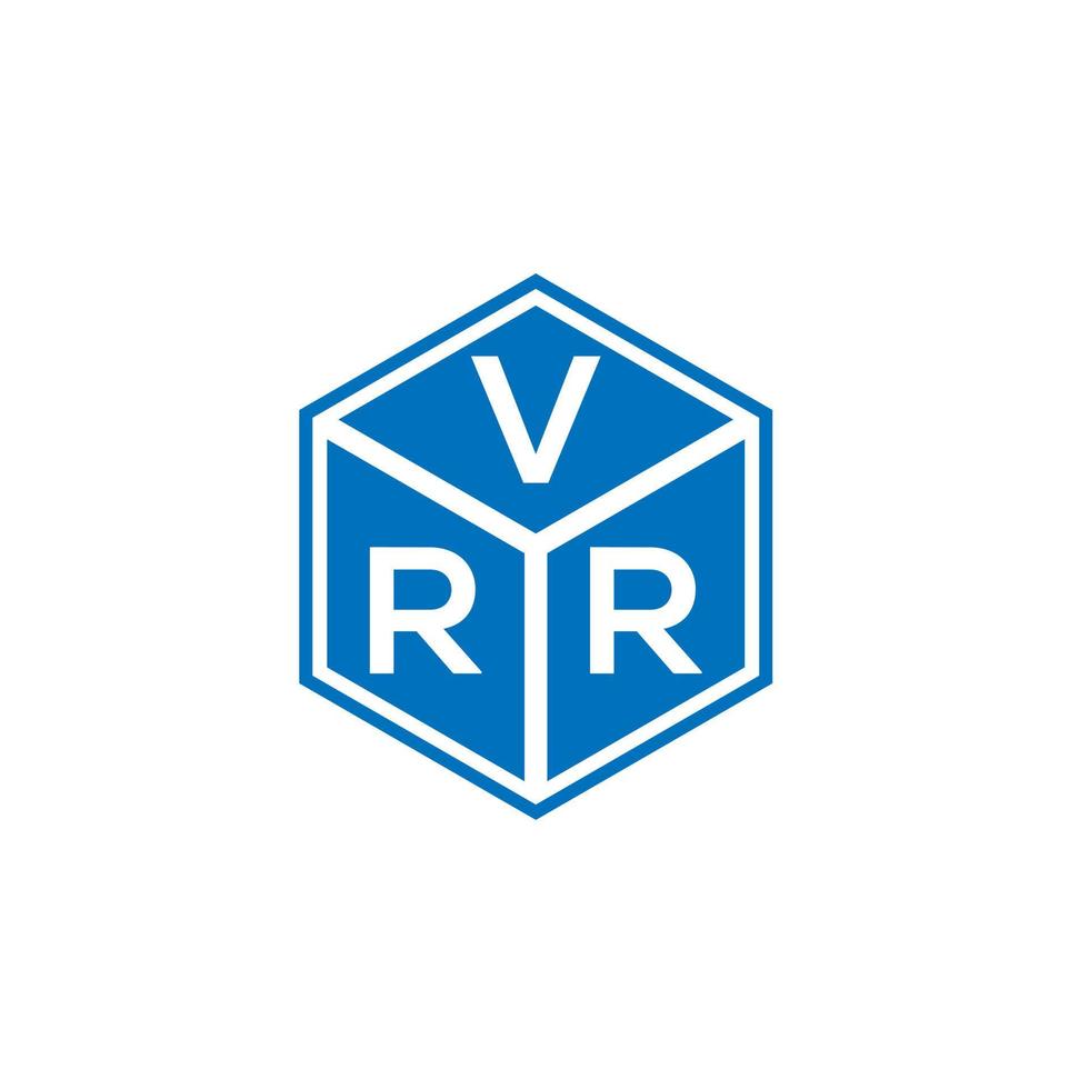 diseño de logotipo de letra vrr sobre fondo negro. concepto de logotipo de letra inicial creativa vrr. diseño de letras vrr. vector