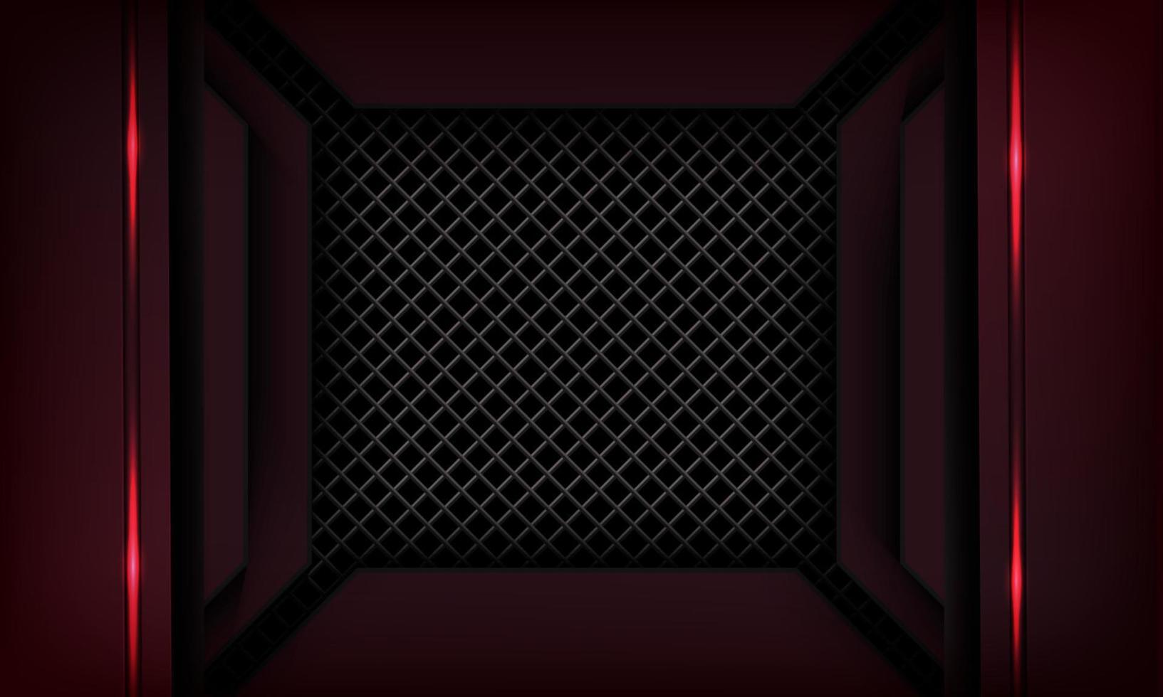 futuristic black red background vector
