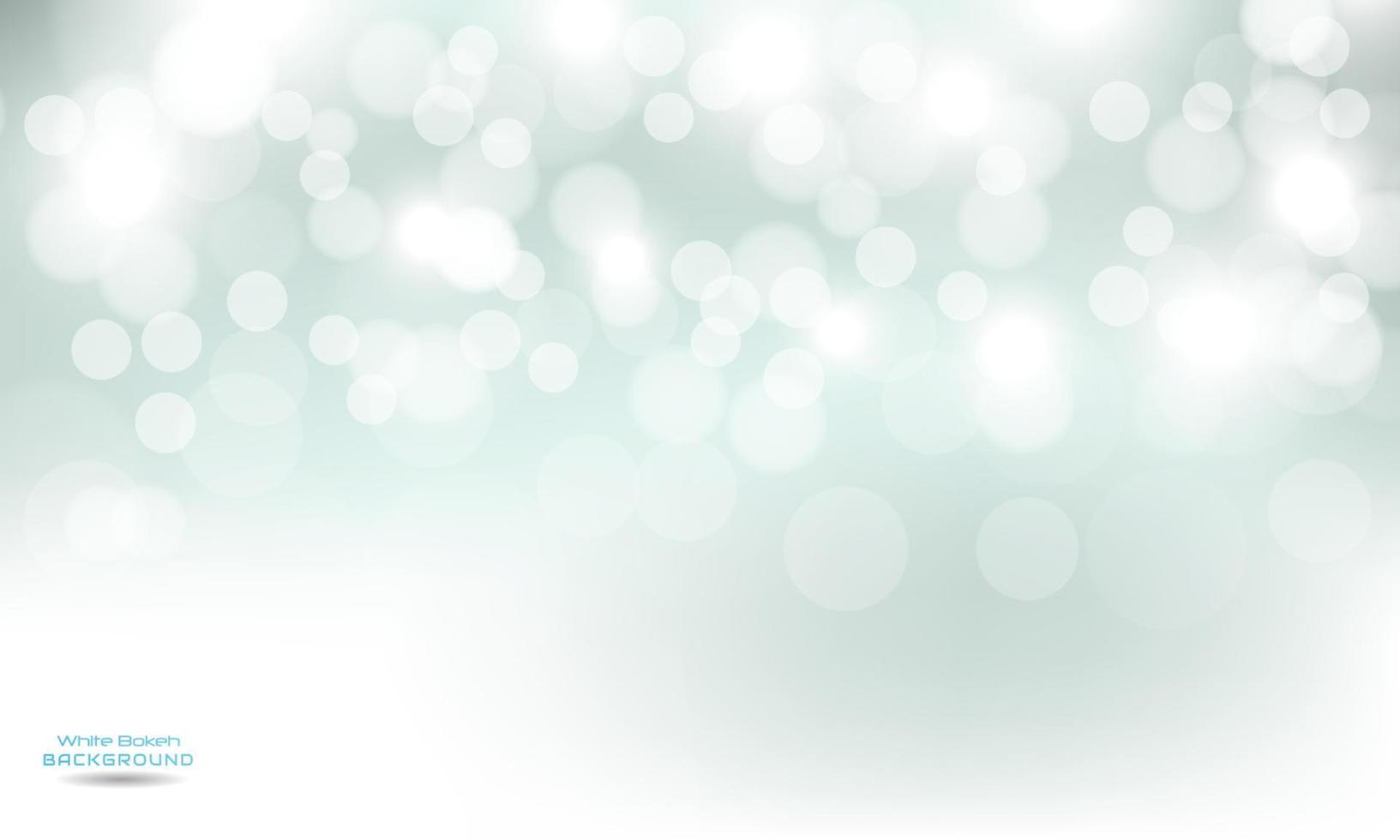 Bokeh white soft blue background Free Vector