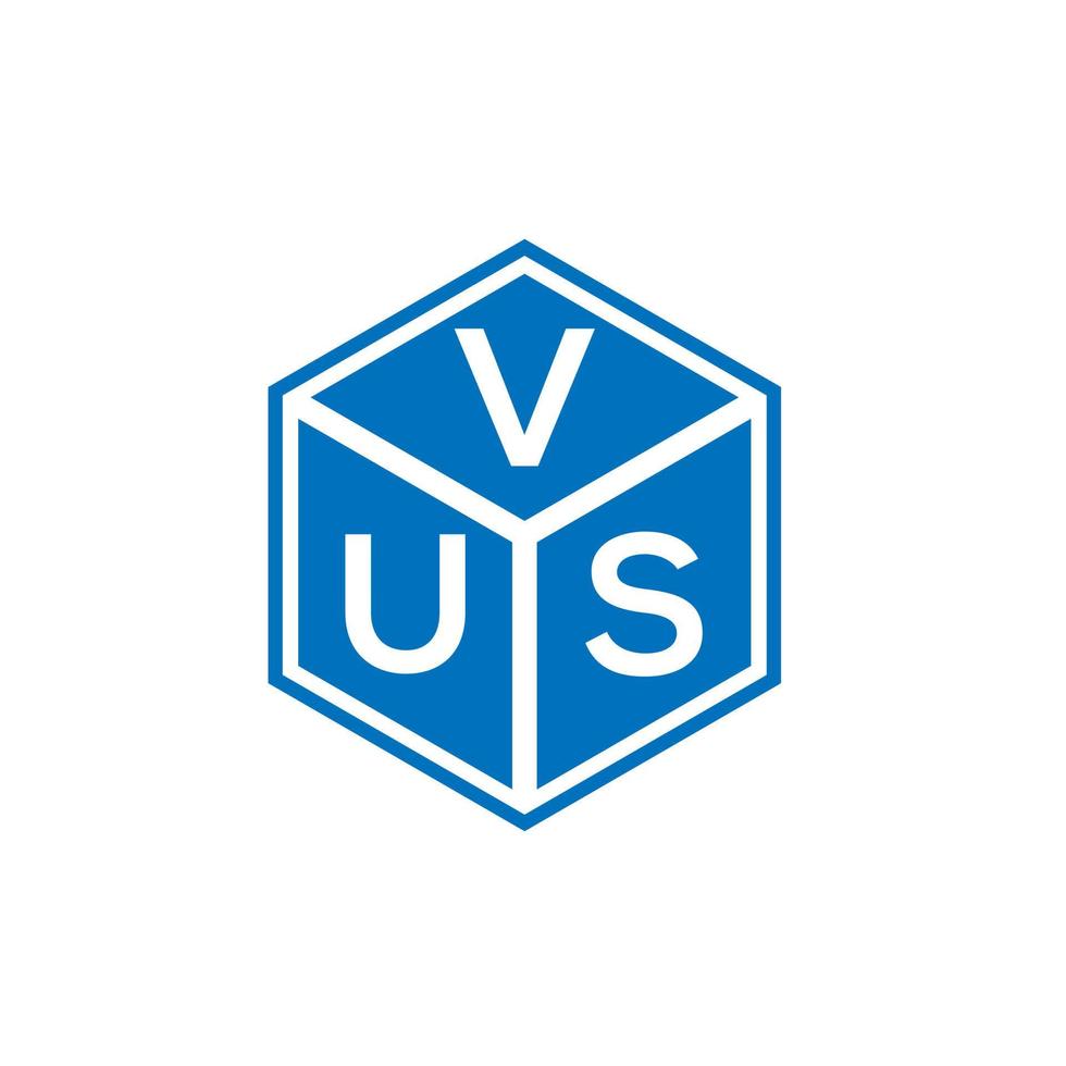 VUS letter logo design on black background. VUS creative initials letter logo concept. VUS letter design. vector