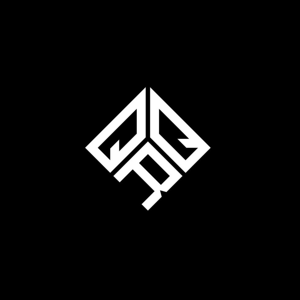 QRQ letter logo design on black background. QRQ creative initials letter logo concept. QRQ letter design. vector