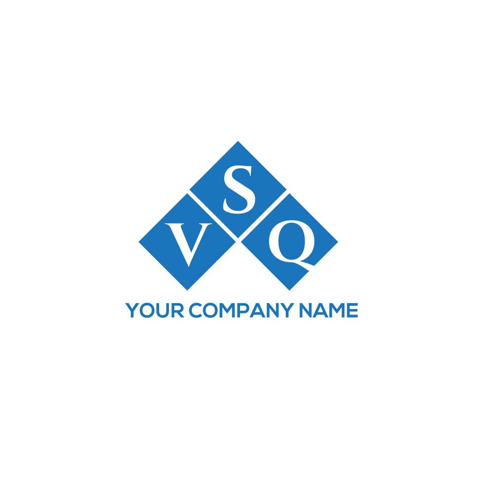 VSQ letter logo design on white background. VSQ creative initials letter logo concept. VSQ letter design. vector