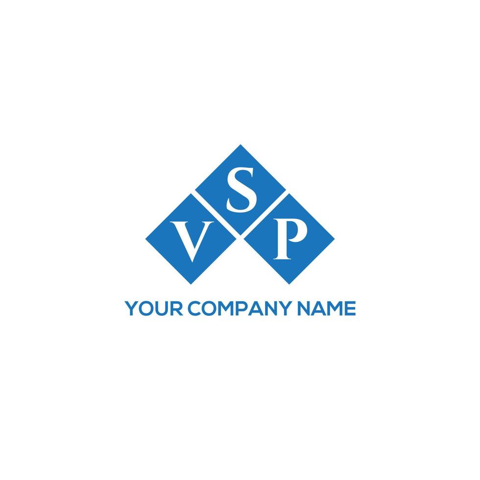 diseño de logotipo de letra vsp sobre fondo blanco. concepto de logotipo de letra de iniciales creativas vsp. diseño de carta vsp. vector