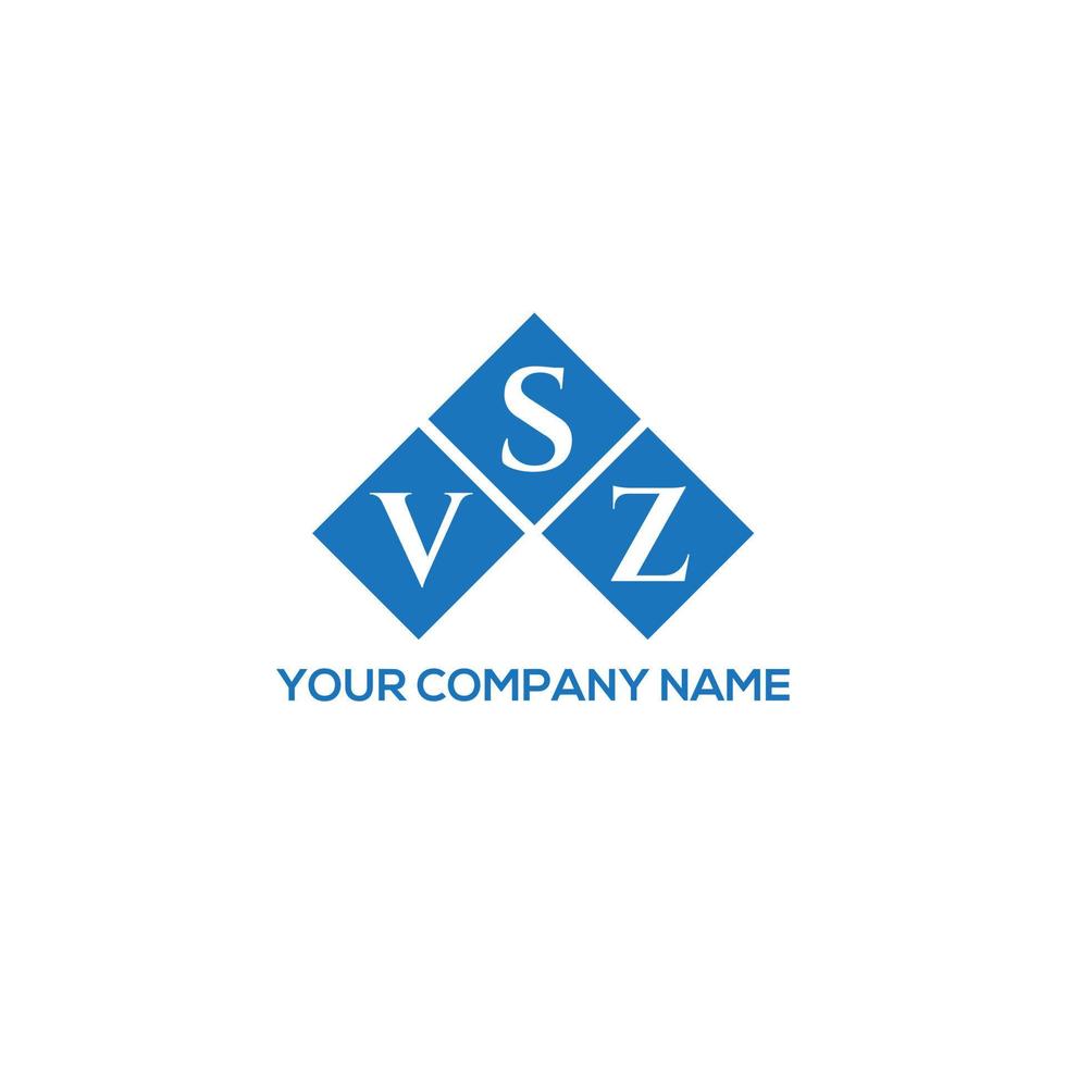 diseño de logotipo de letra vsz sobre fondo blanco. concepto de logotipo de letra de iniciales creativas vsz. diseño de letras vsz. vector