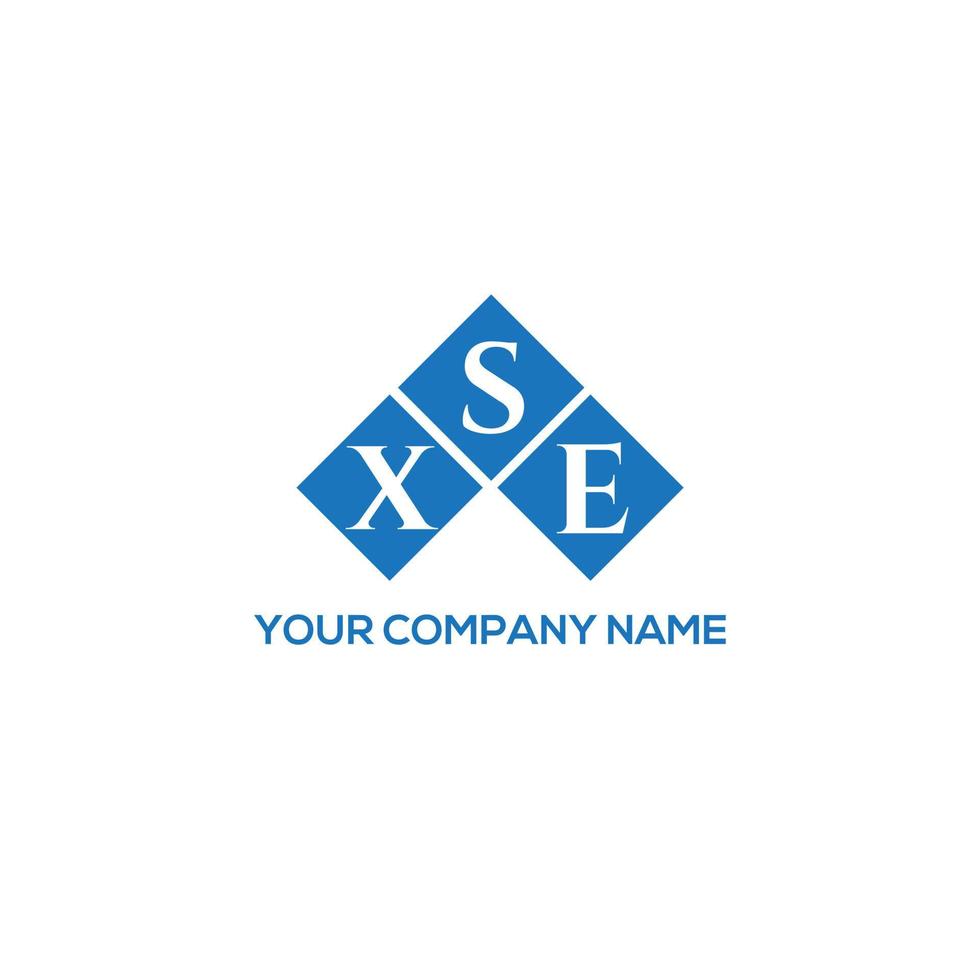 XSE letter logo design on white background. XSE creative initials letter logo concept. XSE letter design. vector
