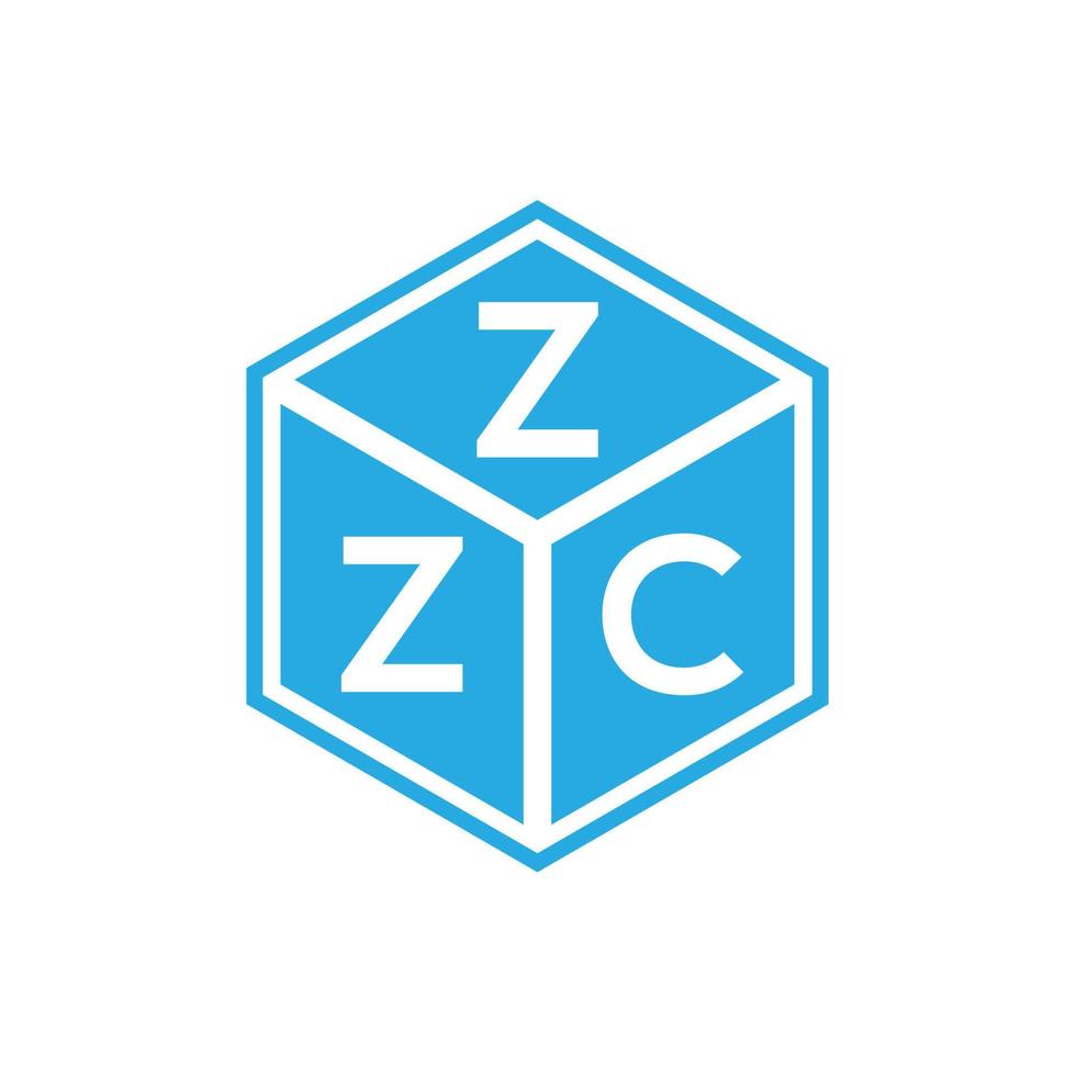 diseño de logotipo de letra zzc sobre fondo negro. Concepto de logotipo de letra de iniciales creativas zzc. diseño de letras zzc. vector