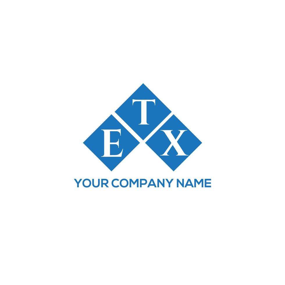 ETX letter logo design on white background. ETX creative initials letter logo concept. ETX letter design. vector