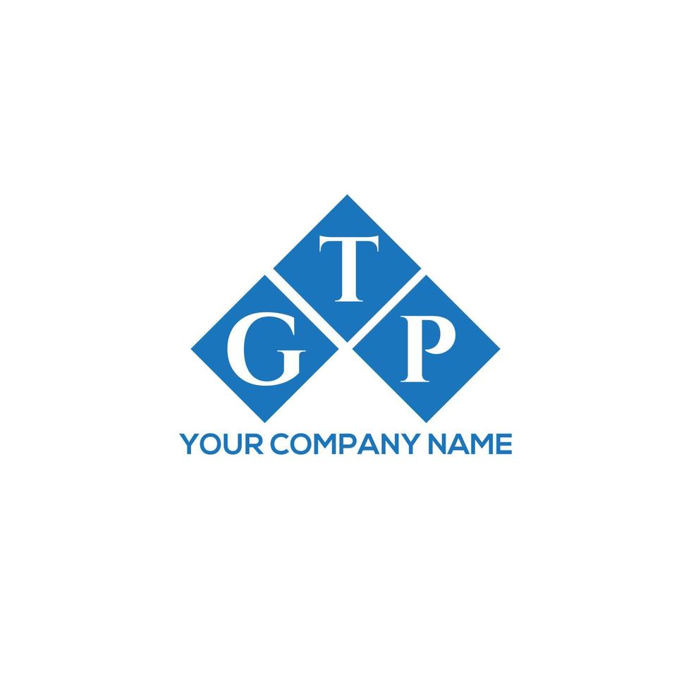 diseño de logotipo de letra gtp sobre fondo blanco. concepto de logotipo de letra de iniciales creativas gtp. diseño de letras gtp. vector