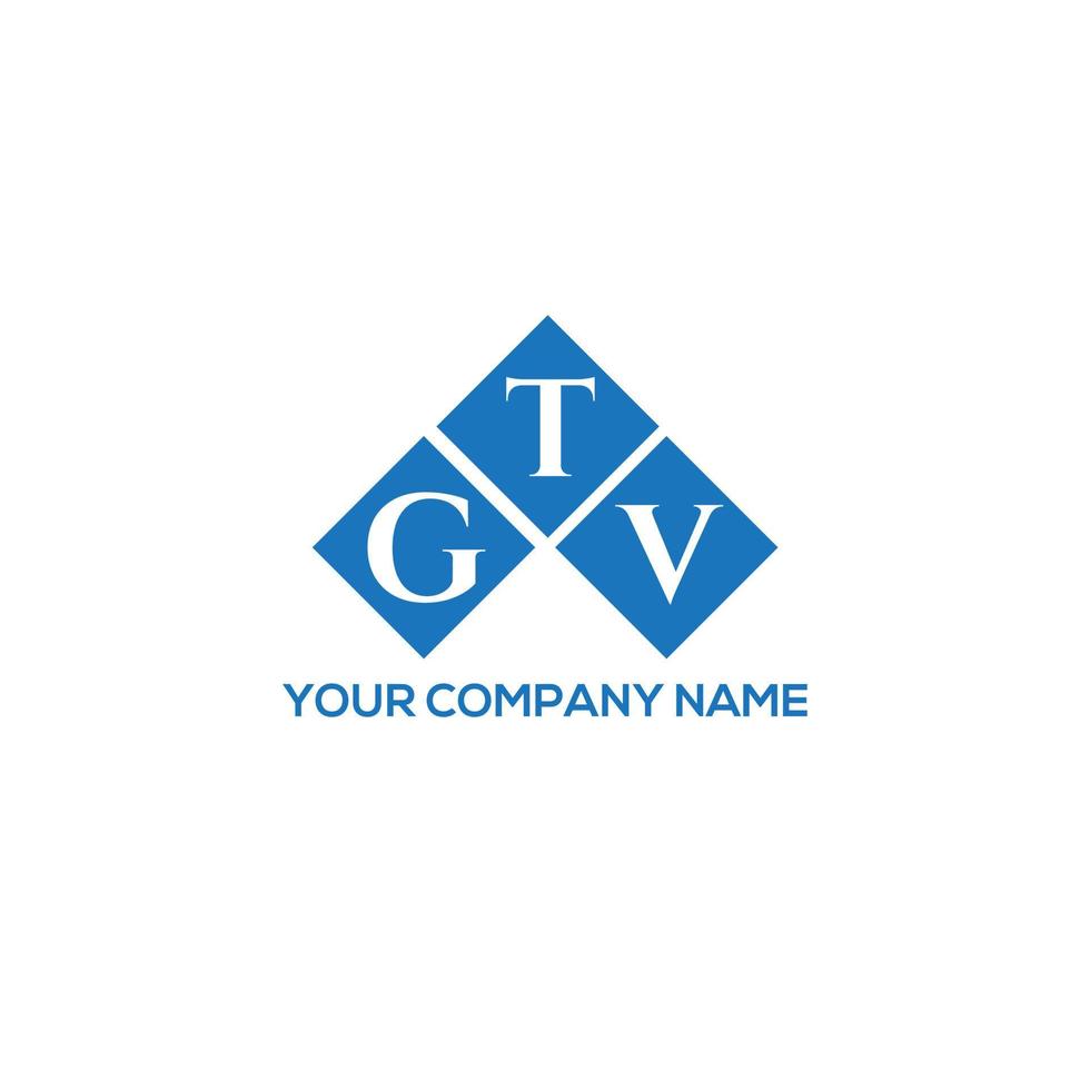 GTV letter logo design on white background. GTV creative initials letter logo concept. GTV letter design. vector