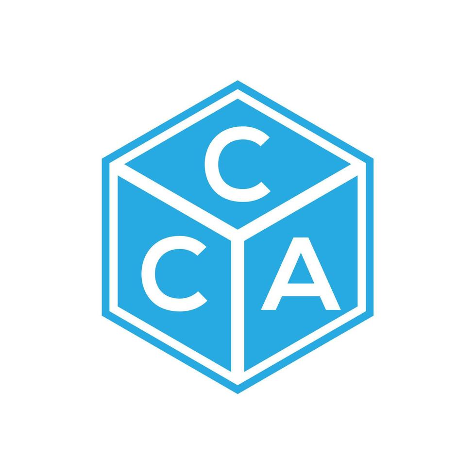 diseño del logotipo de la letra cca sobre fondo negro. concepto de logotipo de letra de iniciales creativas cca. diseño de letras cc. vector