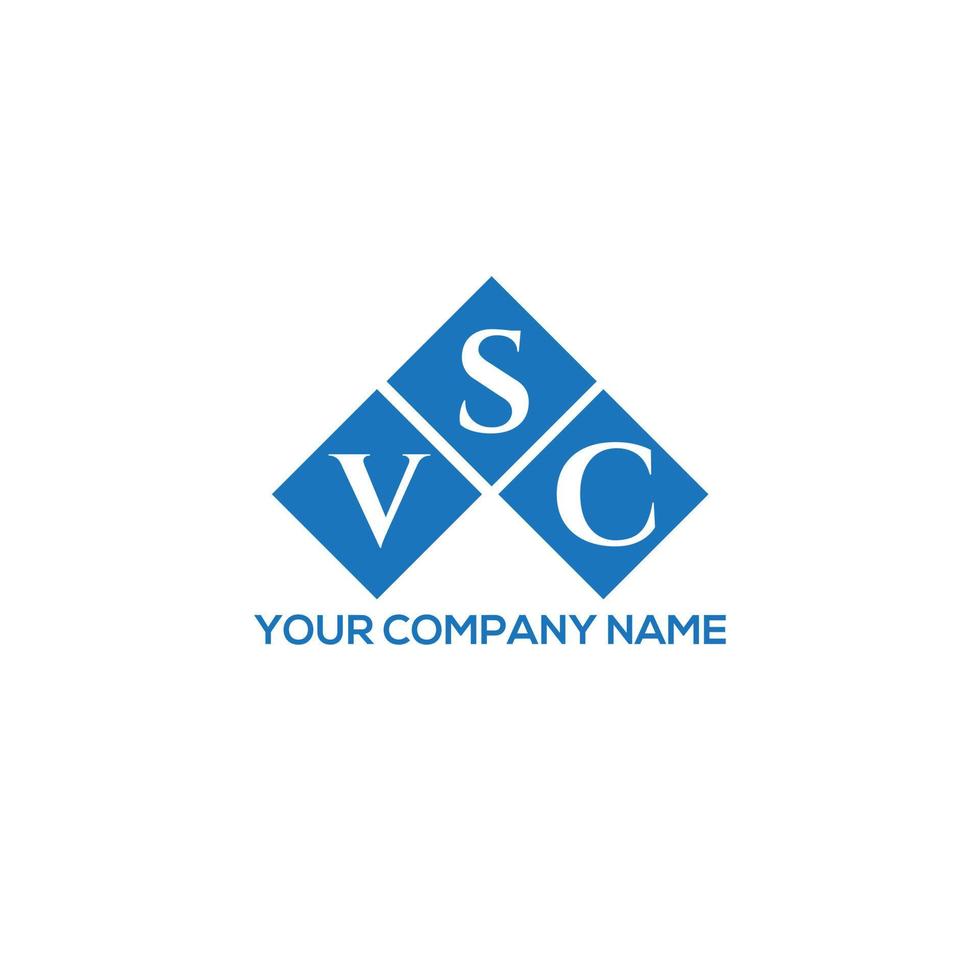 diseño de logotipo de letra vsc sobre fondo blanco. concepto de logotipo de letra de iniciales creativas vsc. diseño de letras vsc. vector