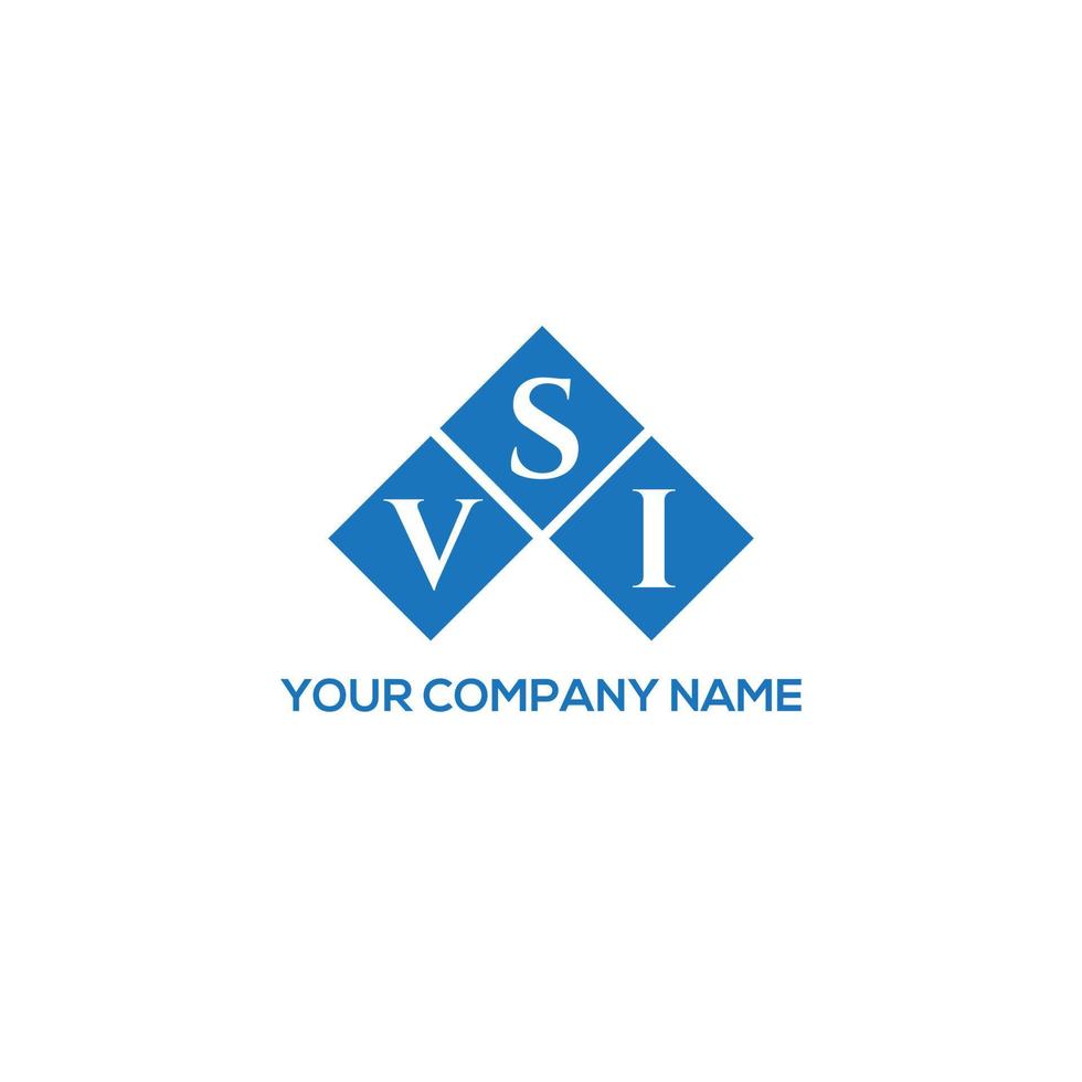 VSI letter logo design on white background. VSI creative initials letter logo concept. VSI letter design. vector