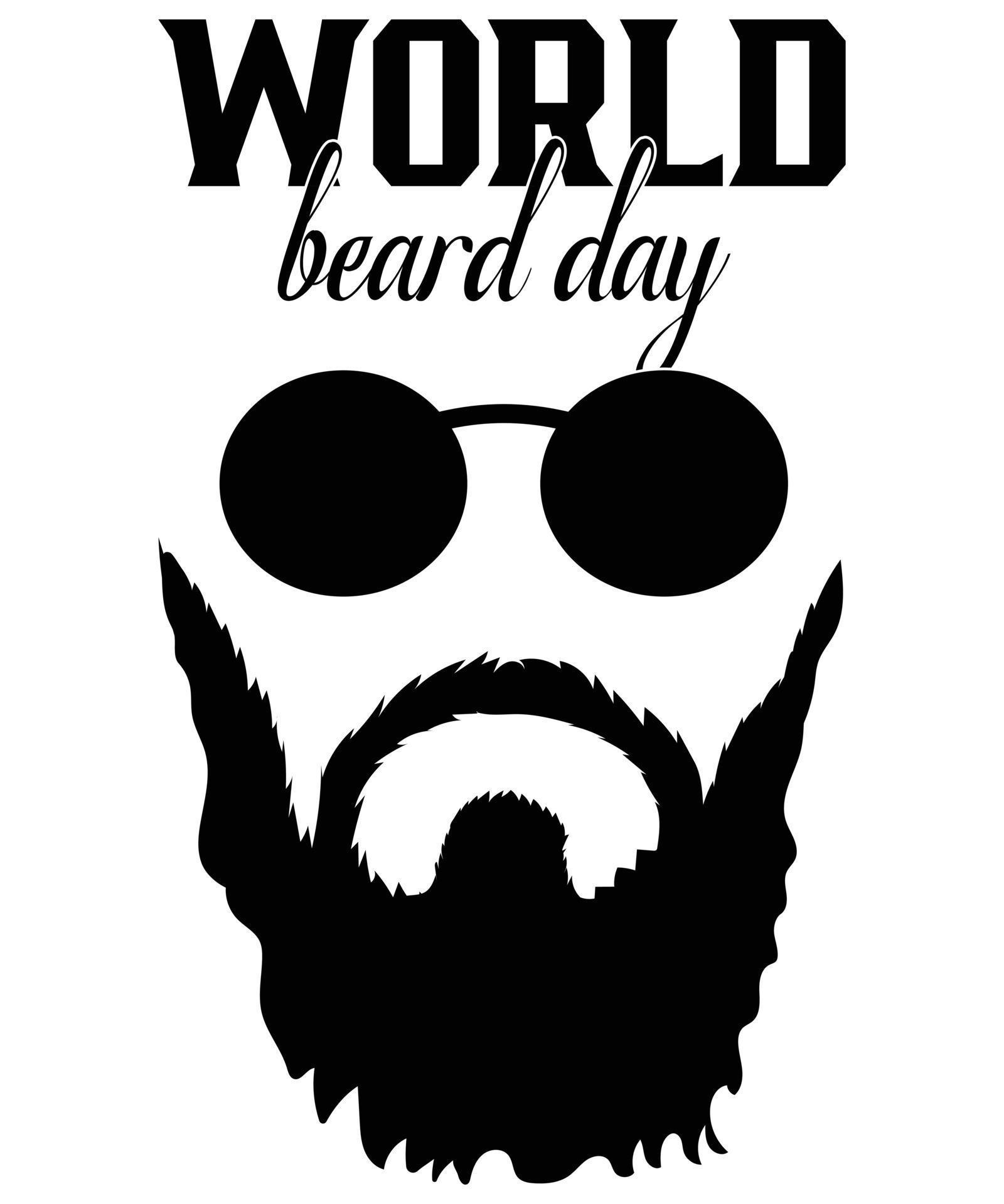 World Beard Day Vector TShirt Design 9332119 Vector Art at Vecteezy
