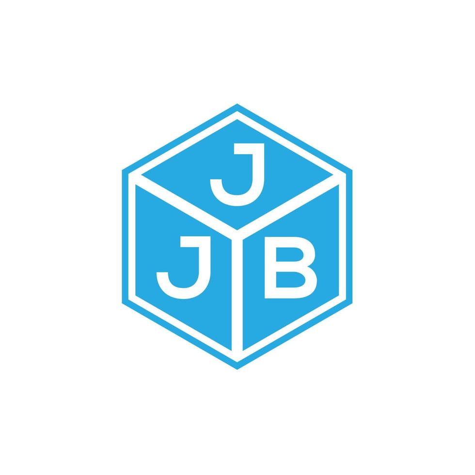 diseño de logotipo de letra jjb sobre fondo negro. concepto de logotipo de letra de iniciales creativas jjb. diseño de letras jjb. vector