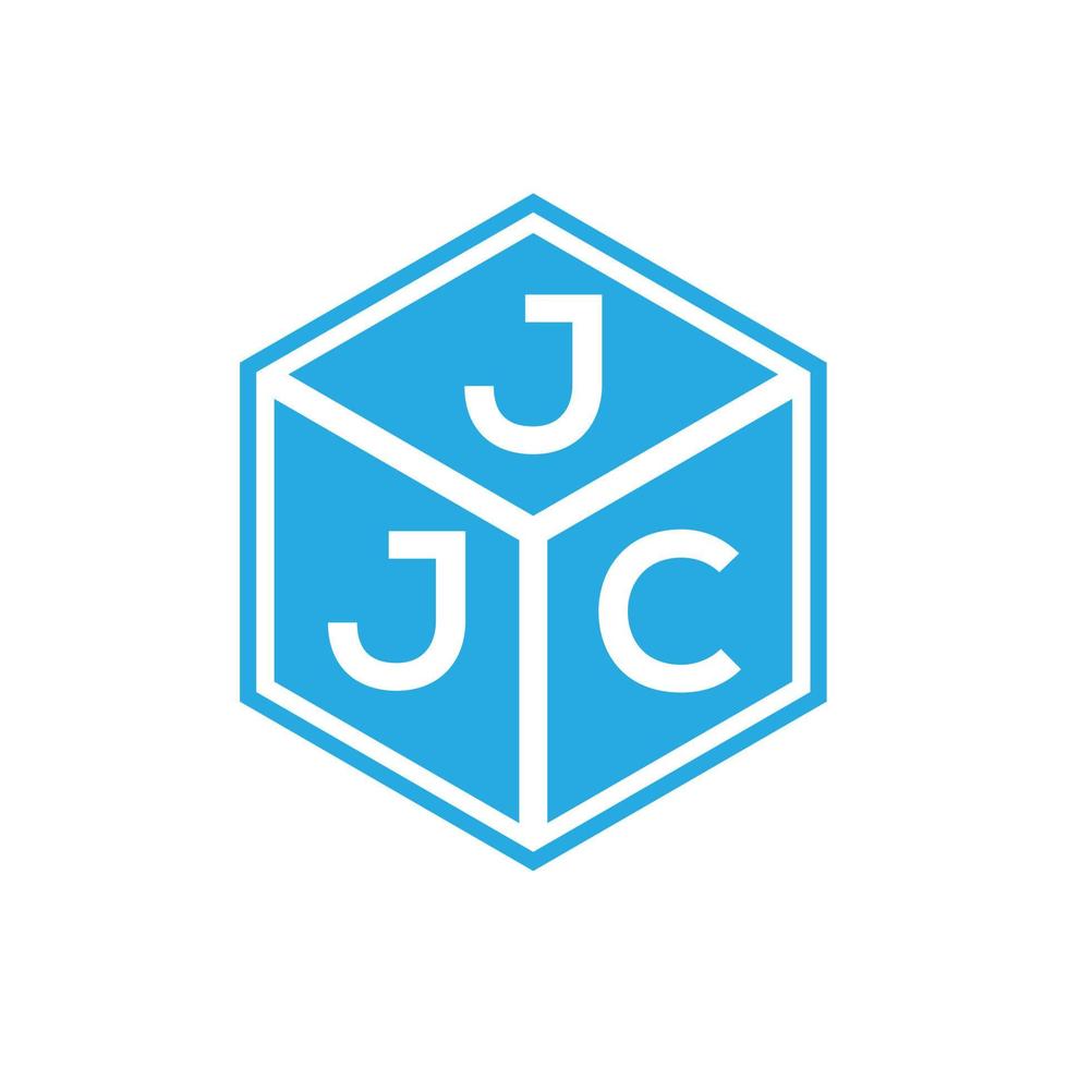 diseño del logotipo de la letra jjc sobre fondo negro. concepto de logotipo de letra de iniciales creativas jjc. diseño de letras jjc. vector