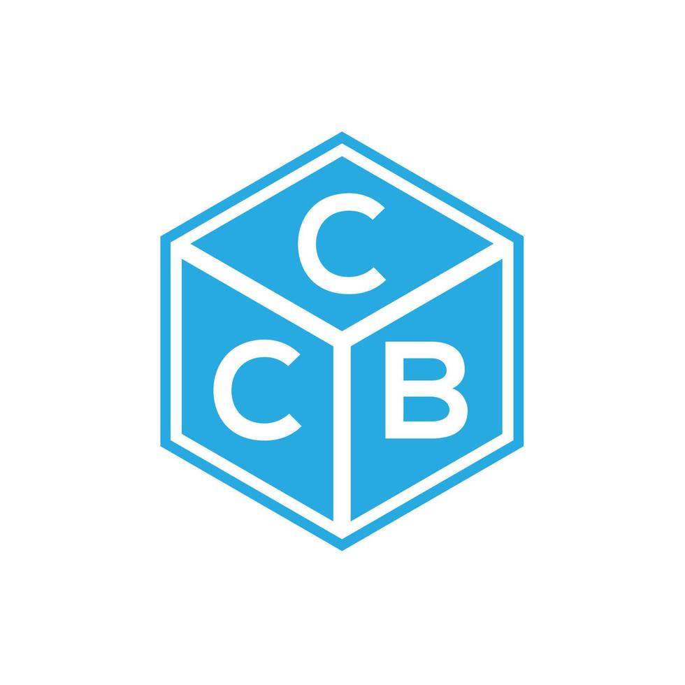 diseño de logotipo de letra ccb sobre fondo negro. Concepto de logotipo de letra de iniciales creativas ccb. diseño de letras ccb. vector