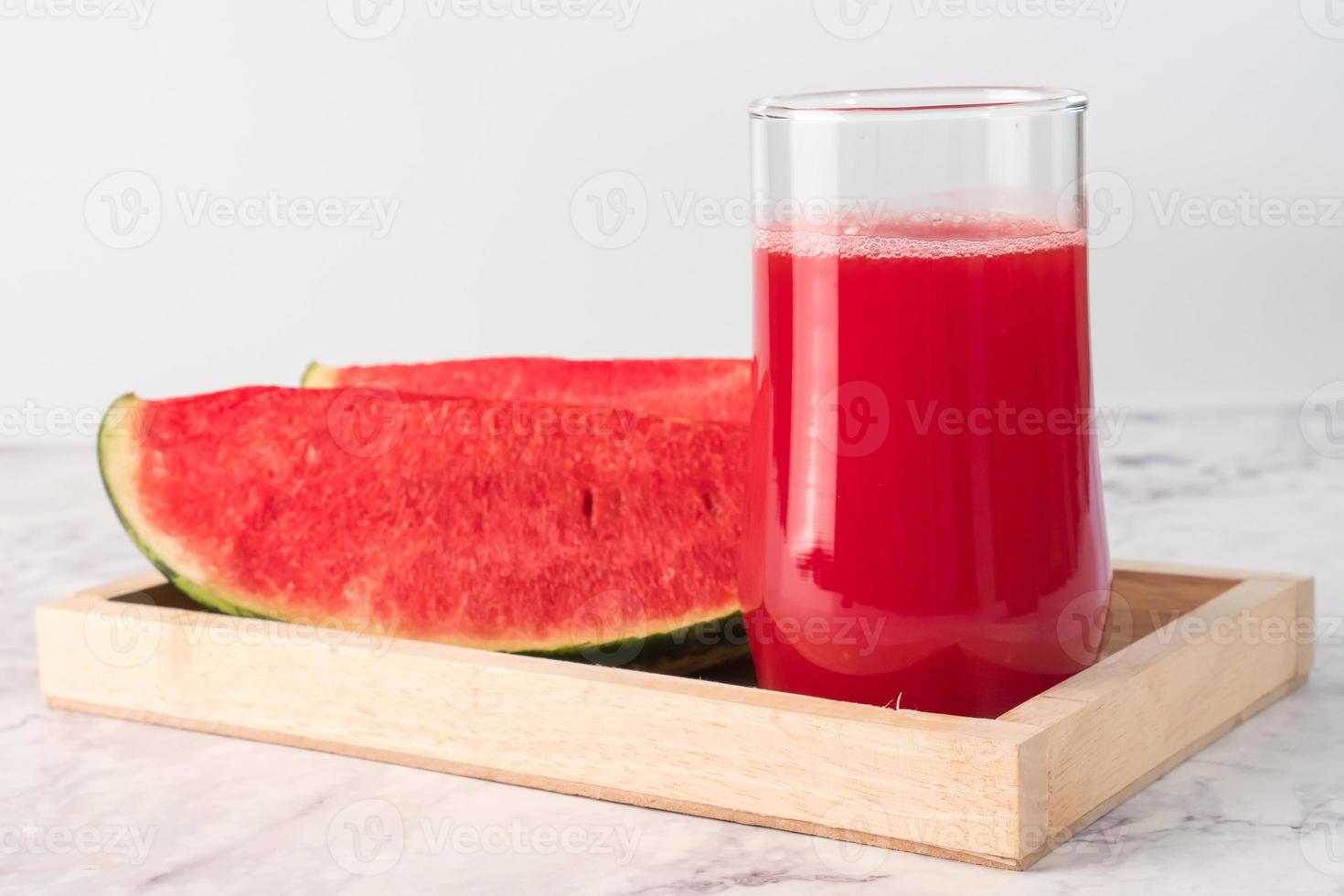 A refreshing summer drink of watermelon juice. photo
