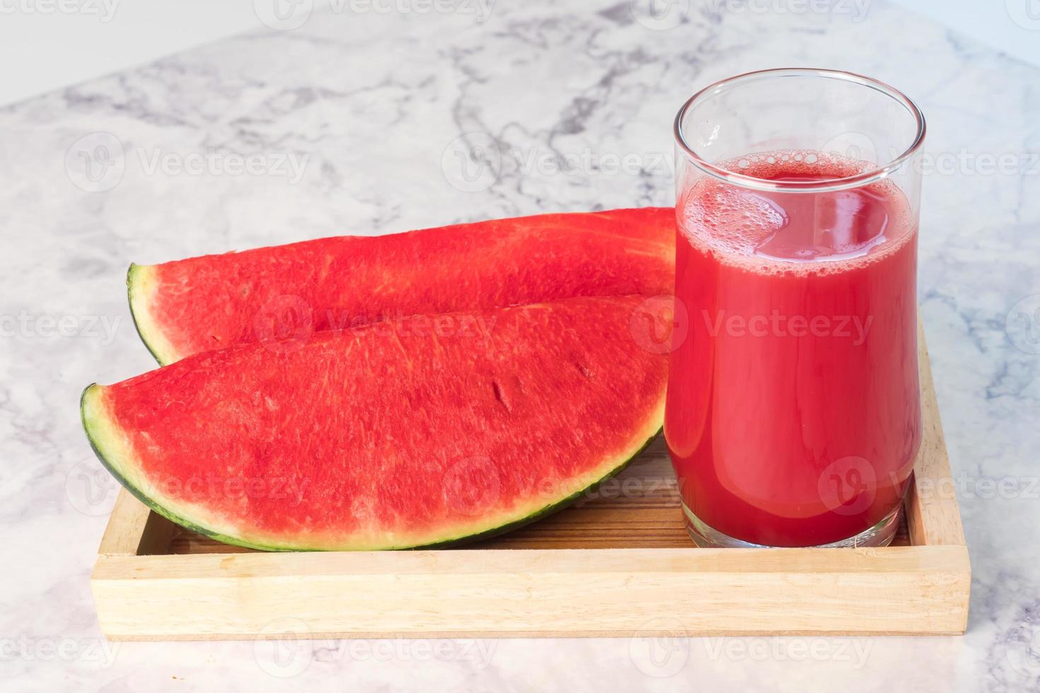 A refreshing summer drink of watermelon juice. photo