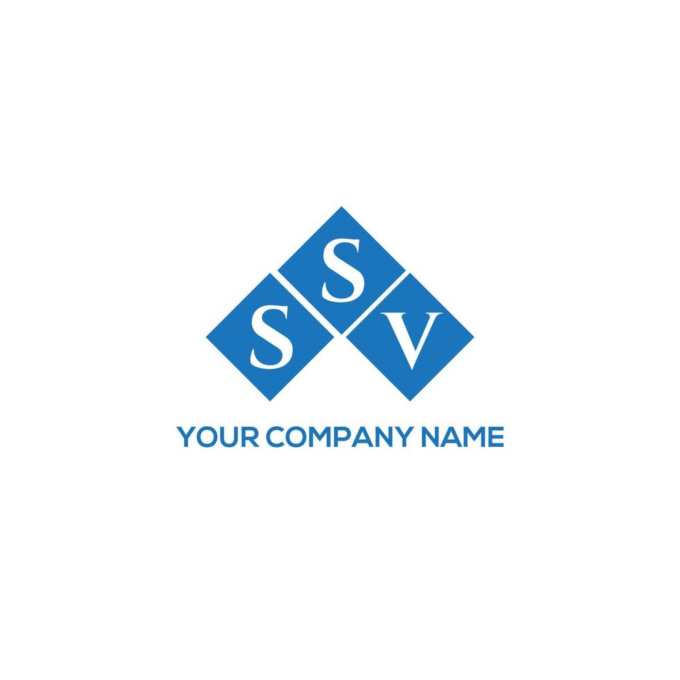 SSV letter logo design on white background. SSV creative initials letter logo concept. SSV letter design. vector