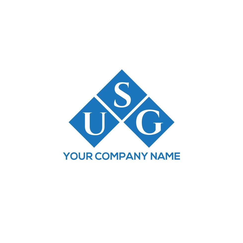 USG letter logo design on white background. USG creative initials letter logo concept. USG letter design. vector