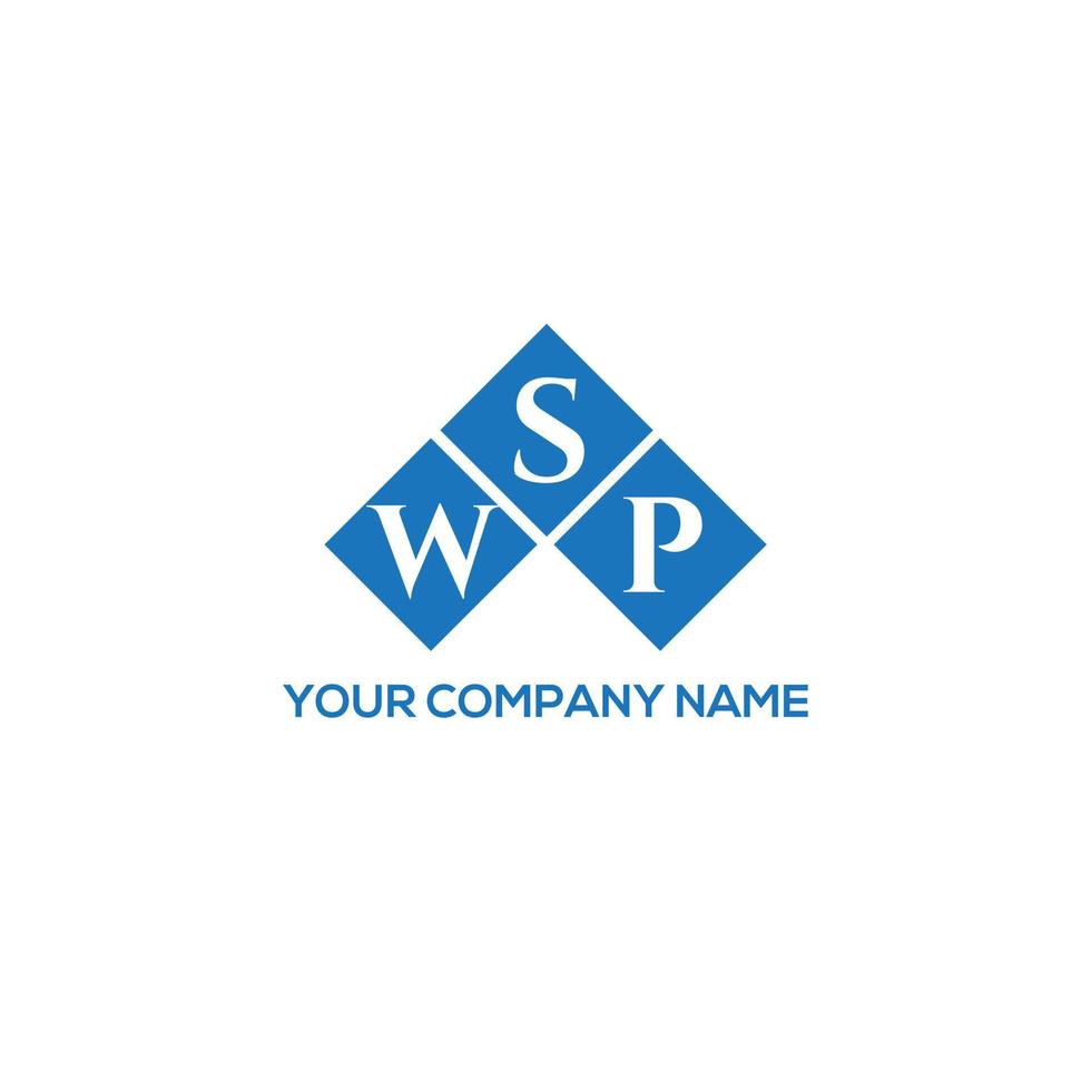 concepto de logotipo de letra de iniciales creativas wsp. diseño de letra wsp. diseño de logotipo de letra wsp sobre fondo blanco. concepto de logotipo de letra de iniciales creativas wsp. diseño de carta wsp. vector