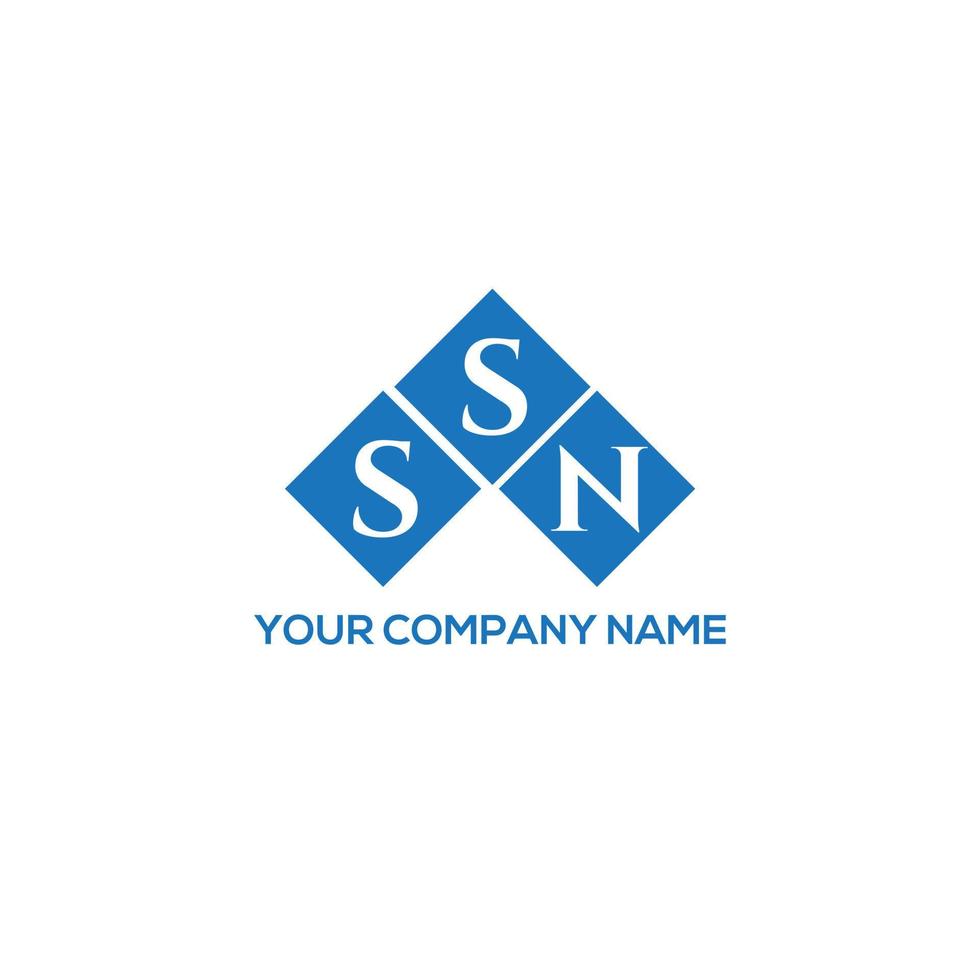 SSN letter logo design on white background. SSN creative initials letter logo concept. SSN letter design. vector