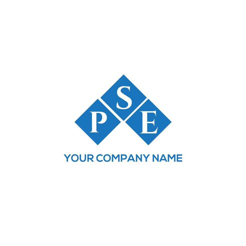 diseño de logotipo de letra pse sobre fondo blanco. concepto de logotipo de letra inicial creativa pse. diseño de letra pse. vector