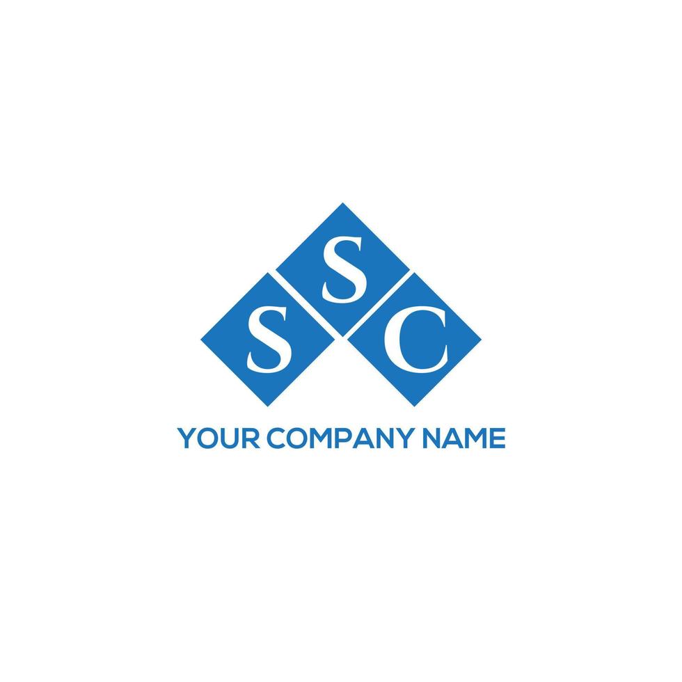 SSC letter logo design on white background. SSC creative initials letter logo concept. SSC letter design. vector