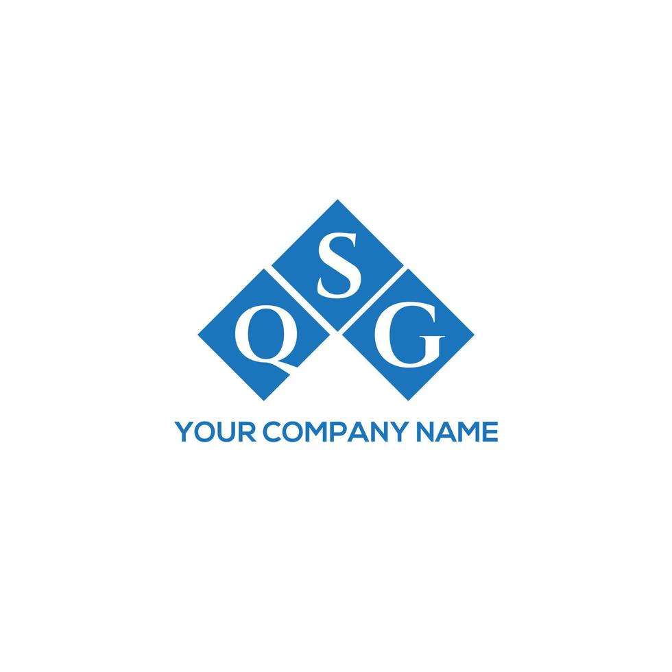 QSG letter logo design on white background. QSG creative initials letter logo concept. QSG letter design. vector