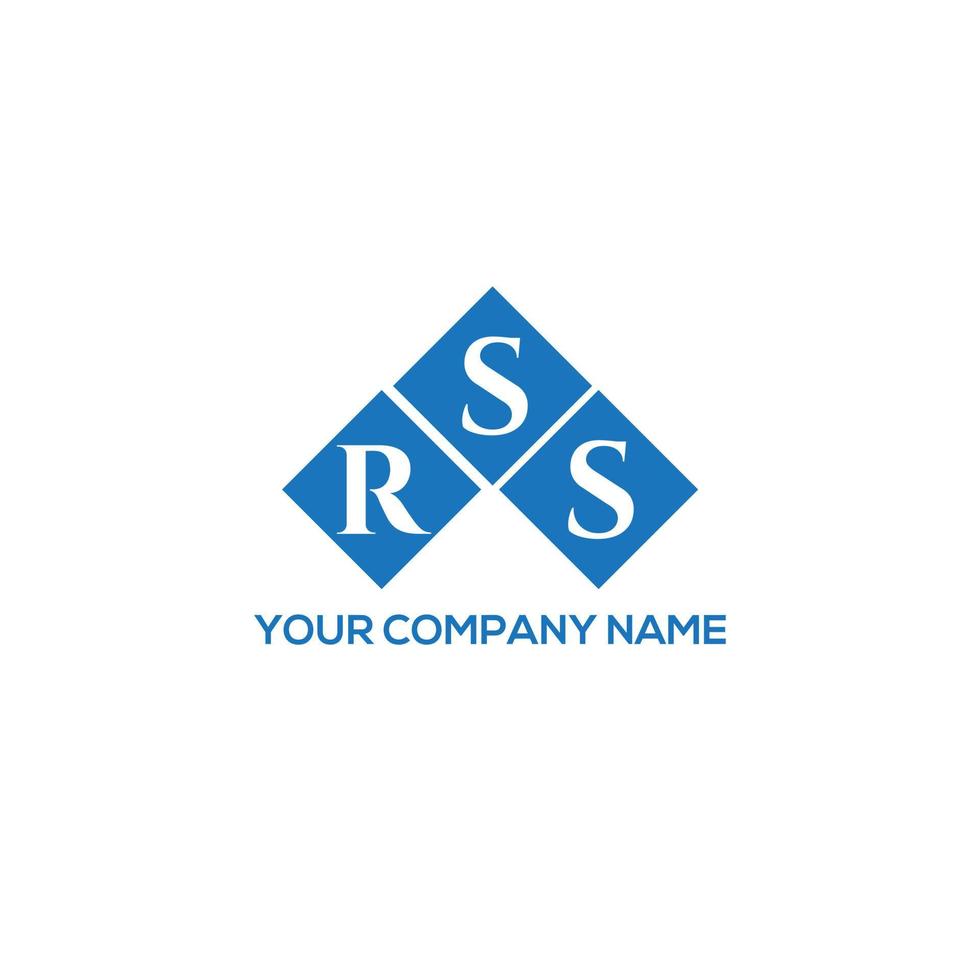 RSS letter logo design on white background. RSS creative initials letter logo concept. RSS letter design. vector