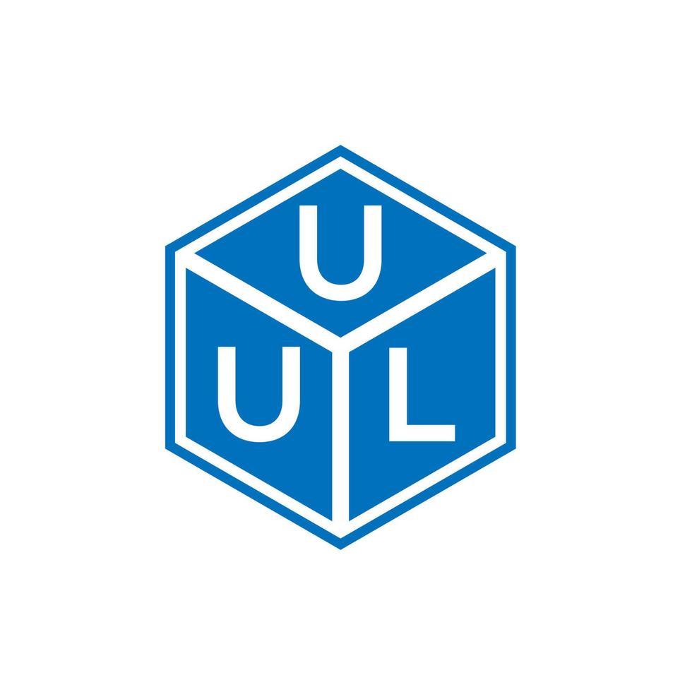 diseño de logotipo de letra uul sobre fondo negro. concepto de logotipo de letra de iniciales creativas uul. diseño de letras uul. vector