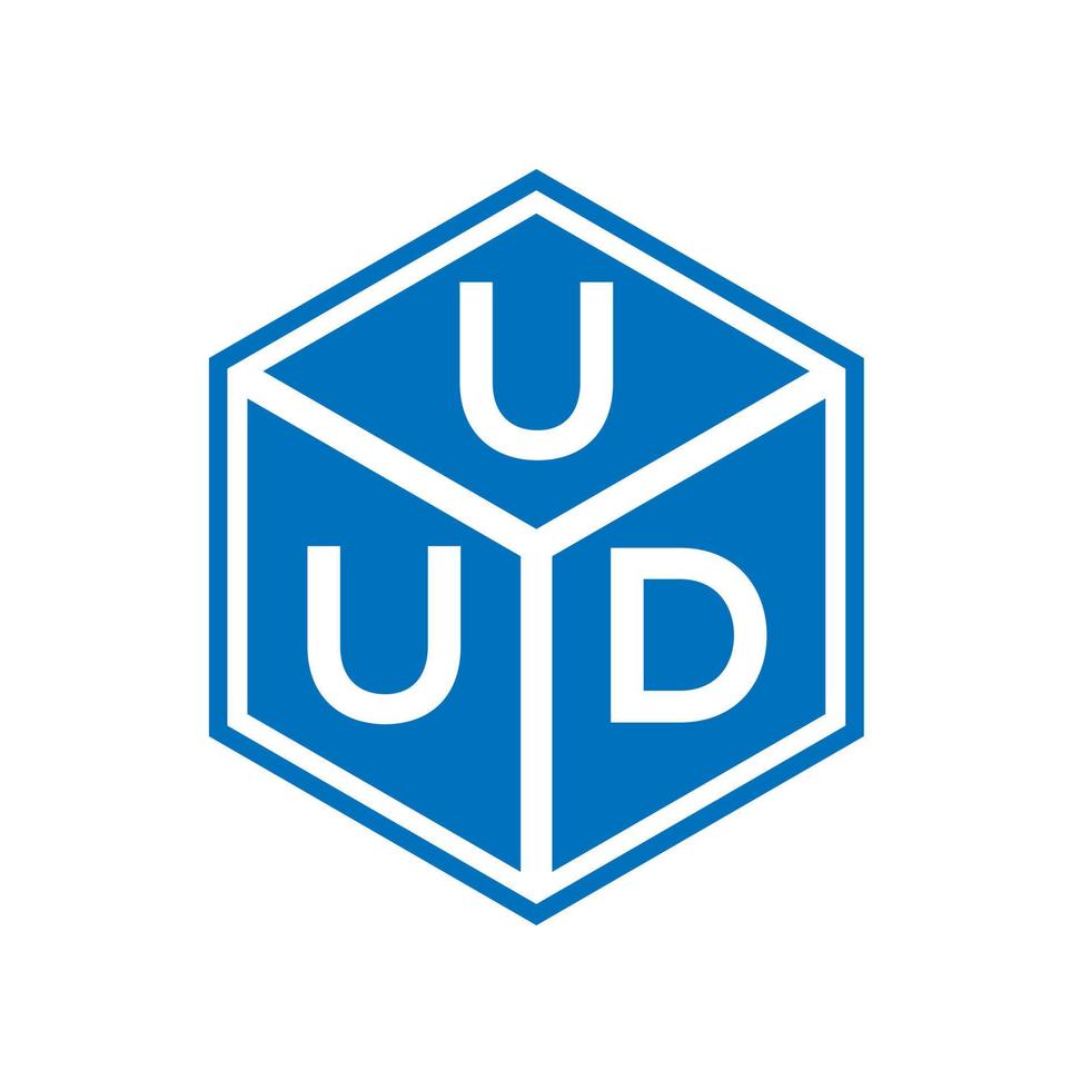 UUD letter logo design on black background. UUD creative initials letter logo concept. UUD letter design. vector