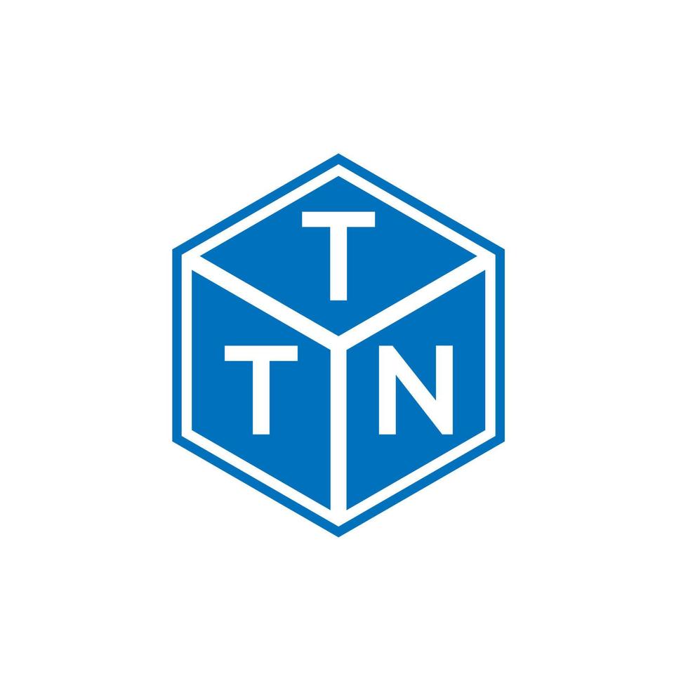 diseño de logotipo de letra ttn sobre fondo negro. concepto de logotipo de letra de iniciales creativas ttn. diseño de letras ttn. vector