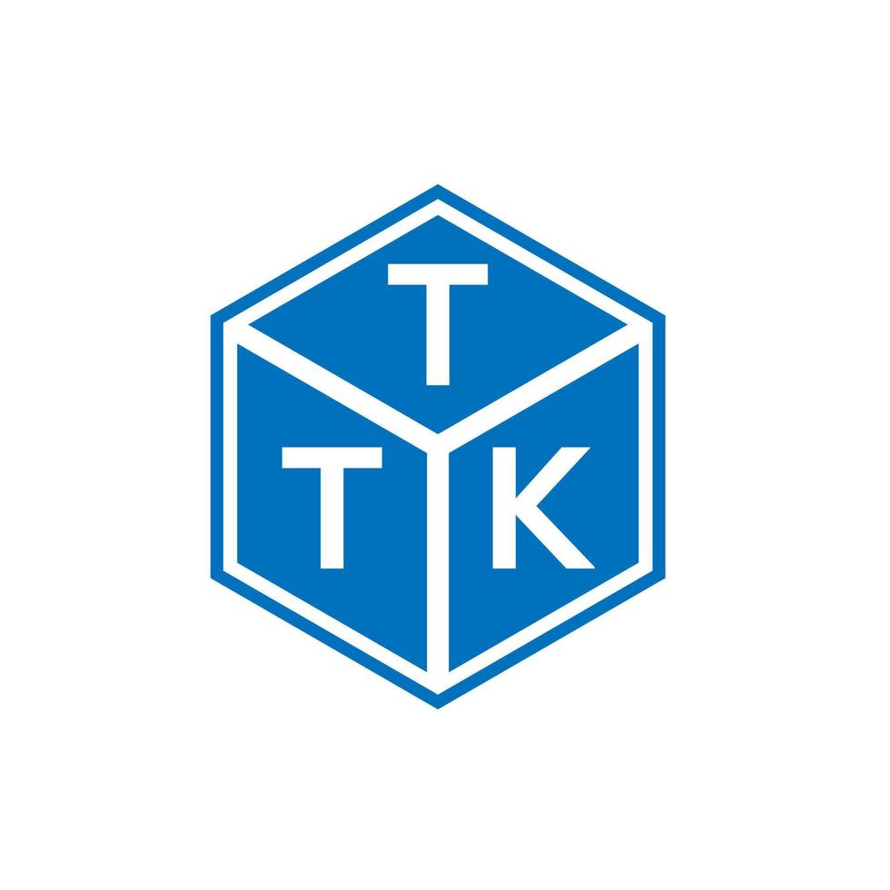 TTK letter logo design on black background. TTK creative initials letter logo concept. TTK letter design. vector
